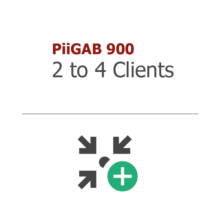 2 à 4 clients - Mise à niveau de licence