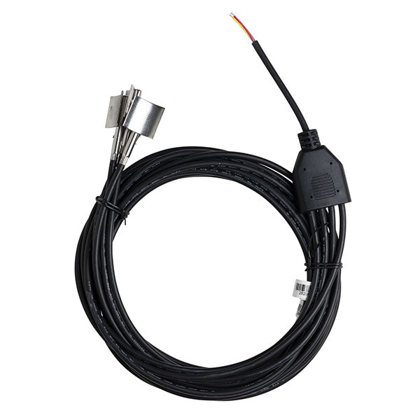 Sonde de température externe en acier inoxydable pour tuyaux. Câble de 2 mètres avec sonde de température à 4 ailettes (maximum 125 degrés C)